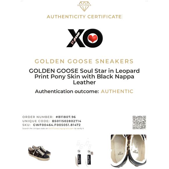 GOLDEN GOOSE Soul Star in Leopard Print Pony 37 - Picture 3 of 11